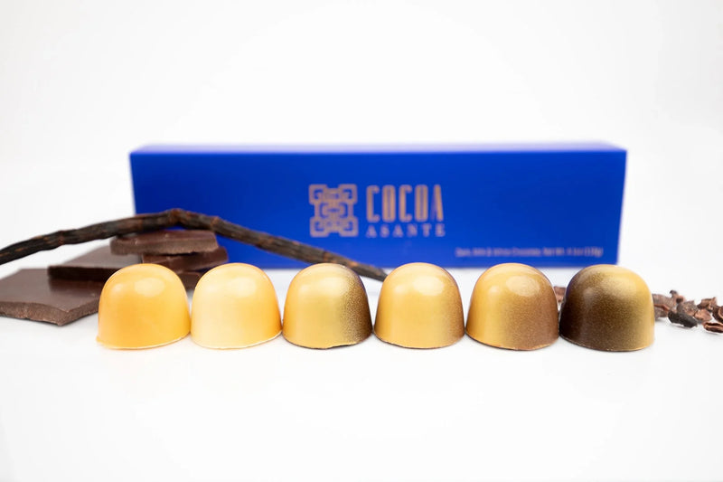 Assorted handmade chocolate bonbons