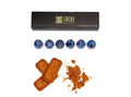 Dark chocolate bonbons filled with Biscoff cookie butter and crunchy kataifi